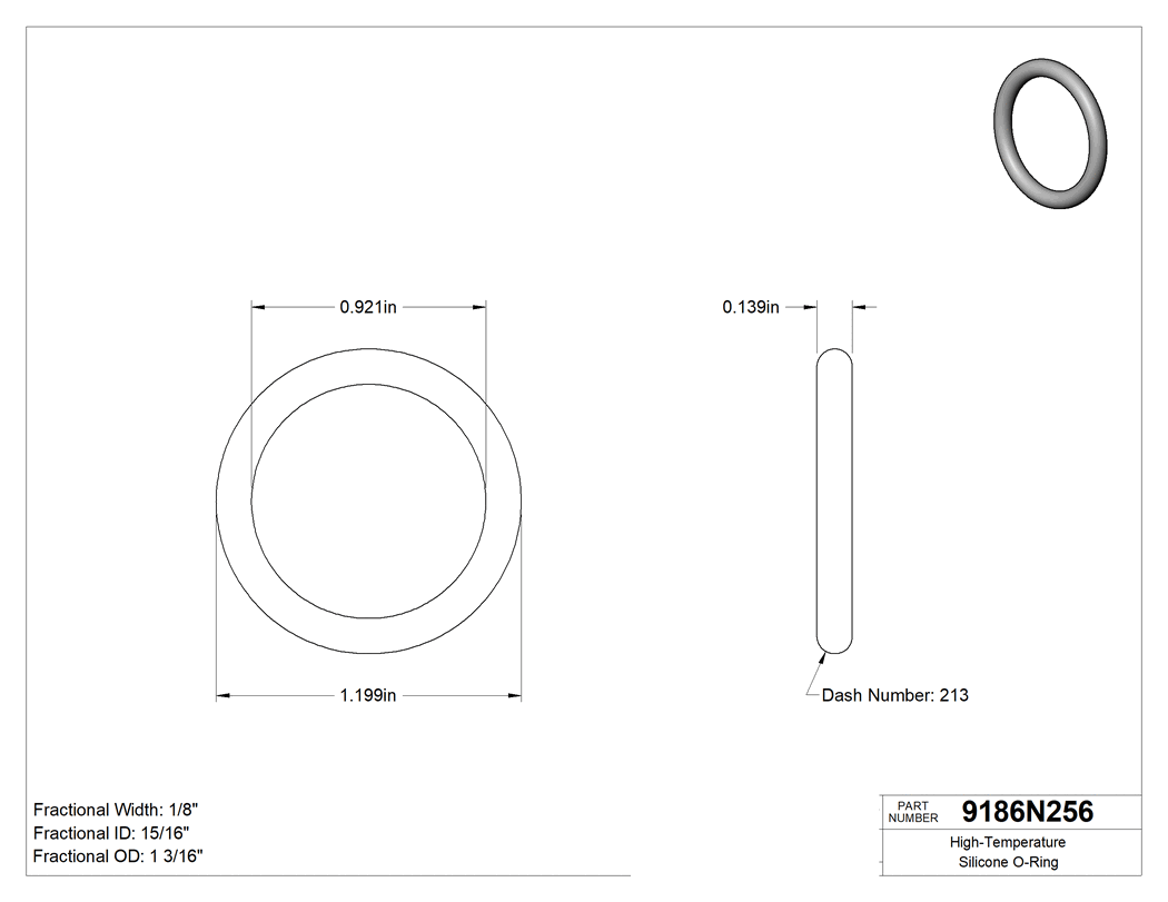 Technical drawing - 9186N256
